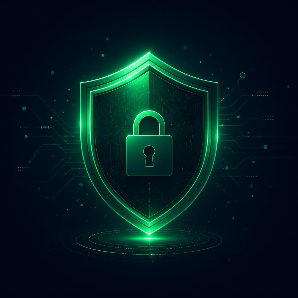 Animated security shield representing Paysvara's fraud protection and encryption